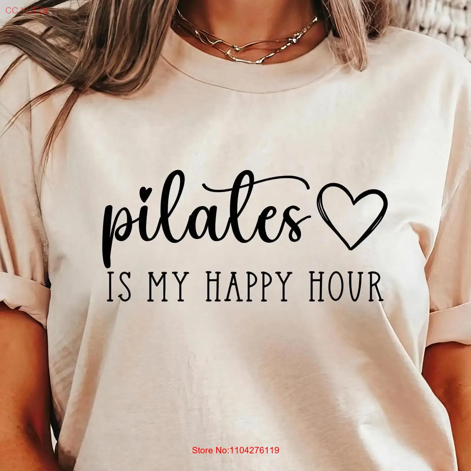 Pilates Yoga Instructor - Pilates benim Mutlu Saatimdir Tişört Aşıklar