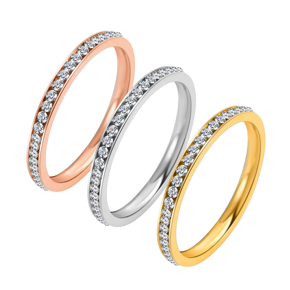 Pilates Ring Magic - 2mm buzlu Out kübik zirkonya yüzük