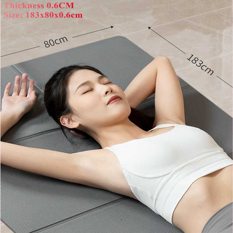 Pilates Yoga Mat - 183x80cm 6mm Kalınlaşmak kaymaz Mat Pilates