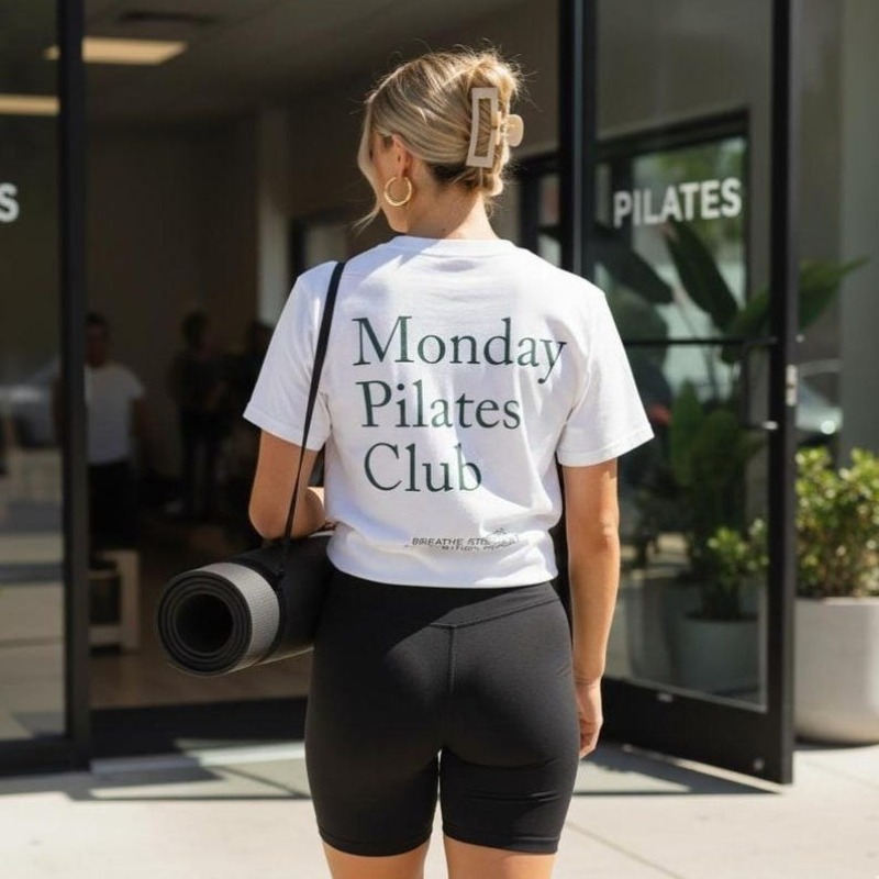 Pilates Yoga Wellness - Pilates için gömlek Pazartesi Pilates Kulübü