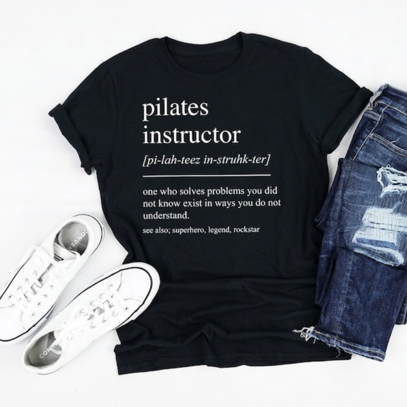 Pilates eğitmeni pamuklu tişör - Pilates Yoga Instructor incelemesi ve fiyatı